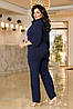 Р-ри 50-60 Ошатний жіночий костюм з брюками, фото 5