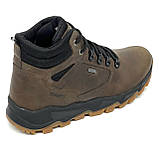 Черевики чоловічі на шерсті з шнурівкою коричневі Міда 140454(8ш) розмір 40, фото 7