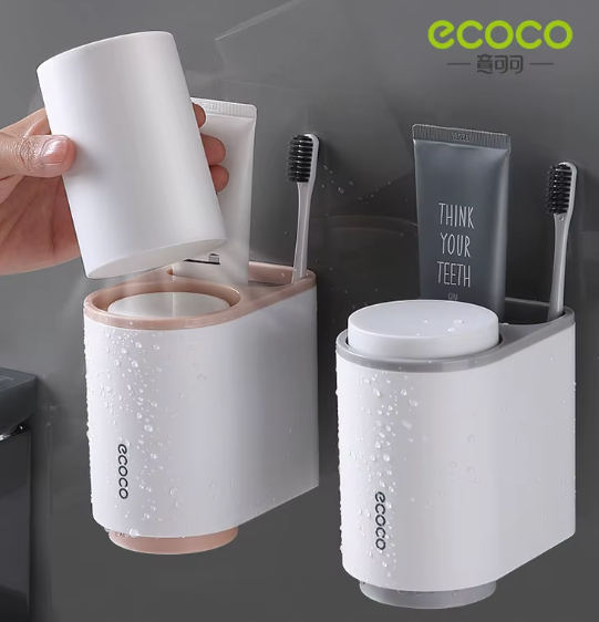 Органайзер для зубних щіток і пасти зі склянкою ECOCO