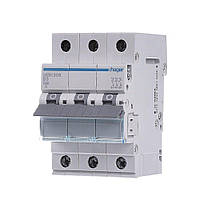 Автоматичний вимикач HAGER триполюсний 3P 6А B, MB306A, Хагер модульний автомат для щитів і боксів