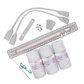 Подарунковий набір сумки ТАКСА, колір Світло-сірий