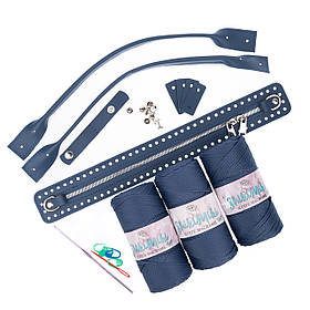 Подарунковий набір сумки ТАКСА, колір Джинсовий