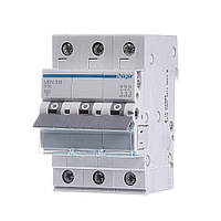 Автоматичний вимикач HAGER триполюсний 3P 16А B, MBN316, Хагер модульний автомат для щитів і боксів