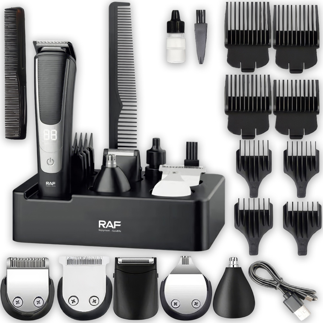 Акумуляторна машинка 18 в 1 з набором насадок та аксесуарами RAF R.4202 На підставці, фото 1