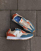 Чоловічі кросівки New Balance 327 Beige Blue Orang кросівки Che біленс біле взуттяhat баланс стильні кроси