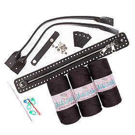 Подарунковий набір сумки ТАКСА, колір Шоколадний