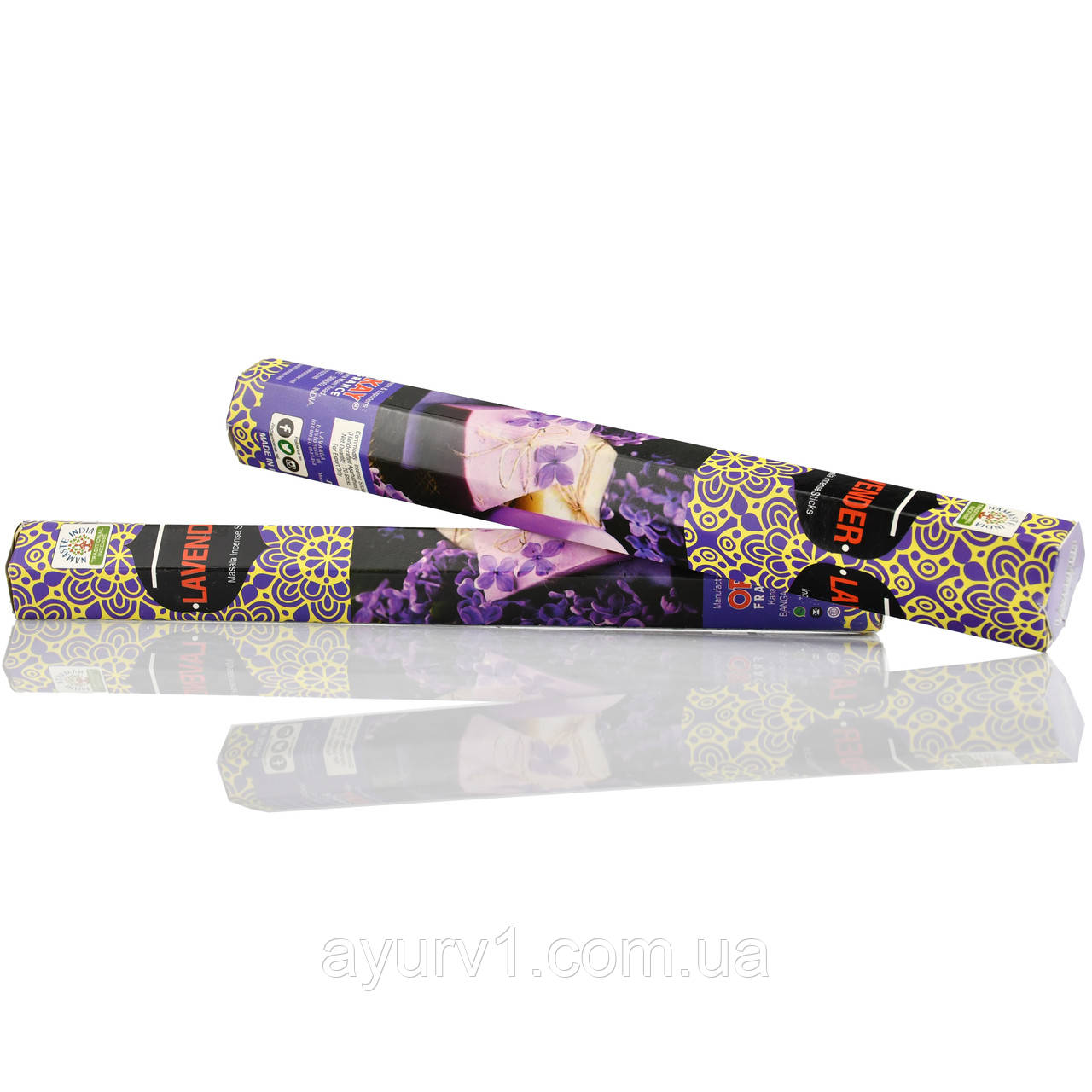 Аромапалочки, вугільні, Lavander, Namaste India. 20шт