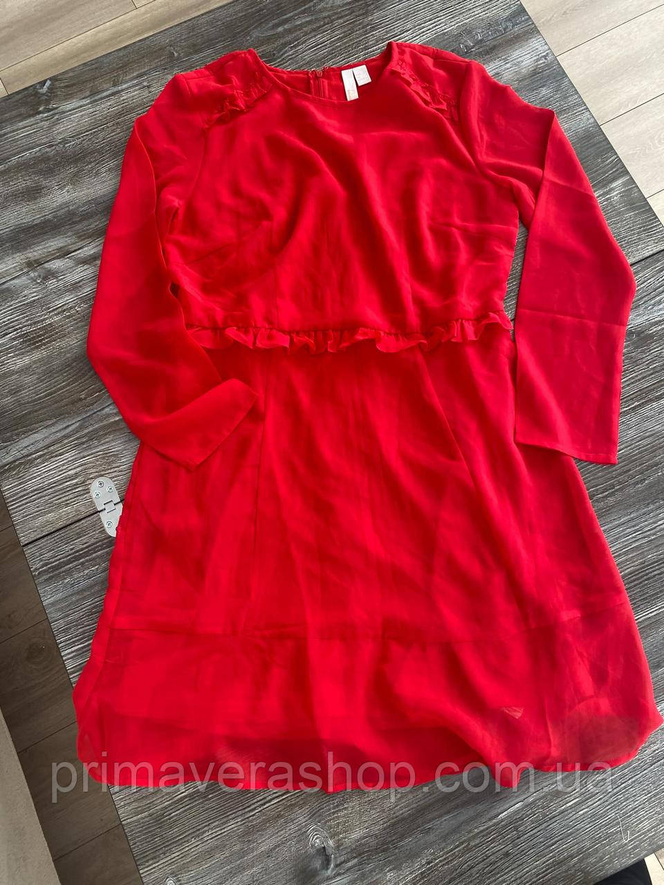 Body Flirt Шифонове плаття червоного кольору розмір XXL 44 європейський (50 it)