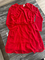 Body Flirt Шифонове плаття червоного кольору розмір XXL 44 європейський (50 it)