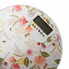 Кухонні настільні електронні ваги для зважування продуктів Sokany SK-19023 до 5кг LCD-дисплей Білий, фото 3