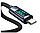 Зарядний кабель JoyRoom Prism Series A16 USB-C / USB-C 100W 1.2m LED (6956116750602), фото 3