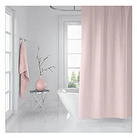 Тканинна шторка для ванної кімнати Jackline (пудра однотонна), розмір 180х200 см., Туреччина