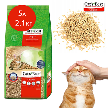 Cat's best original Cats best 5л/2.1кг кетс бест орігінал наповнювач для туалету Rettenmaier