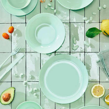 Сервіз столовий Luminarc PLUMI PARADISE GREEN 18 предметів (ТЕХ ТАРА), фото 2