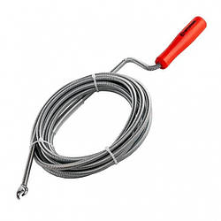 Трос для чищення труб 9 мм*5 м, пробивний наконечник INTERTOOL HP-1006