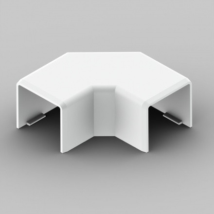 Кут прямий до кабельного каналу LHD 20x20мм білий, фото 1