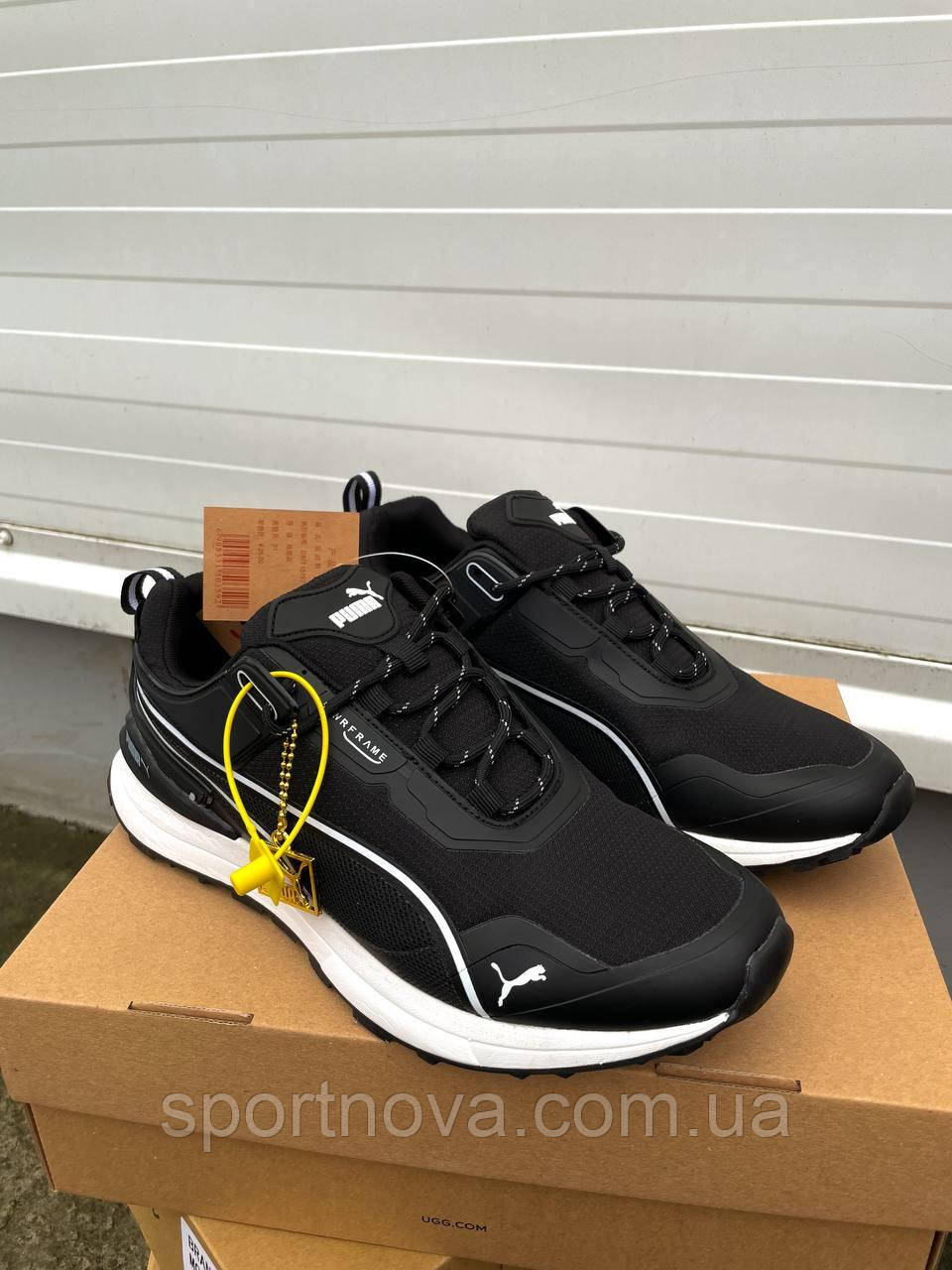 Чоловічі кросівки осінь/зима Puma термо водовідштовхувальна тканина чорний р 43,44, фото 1