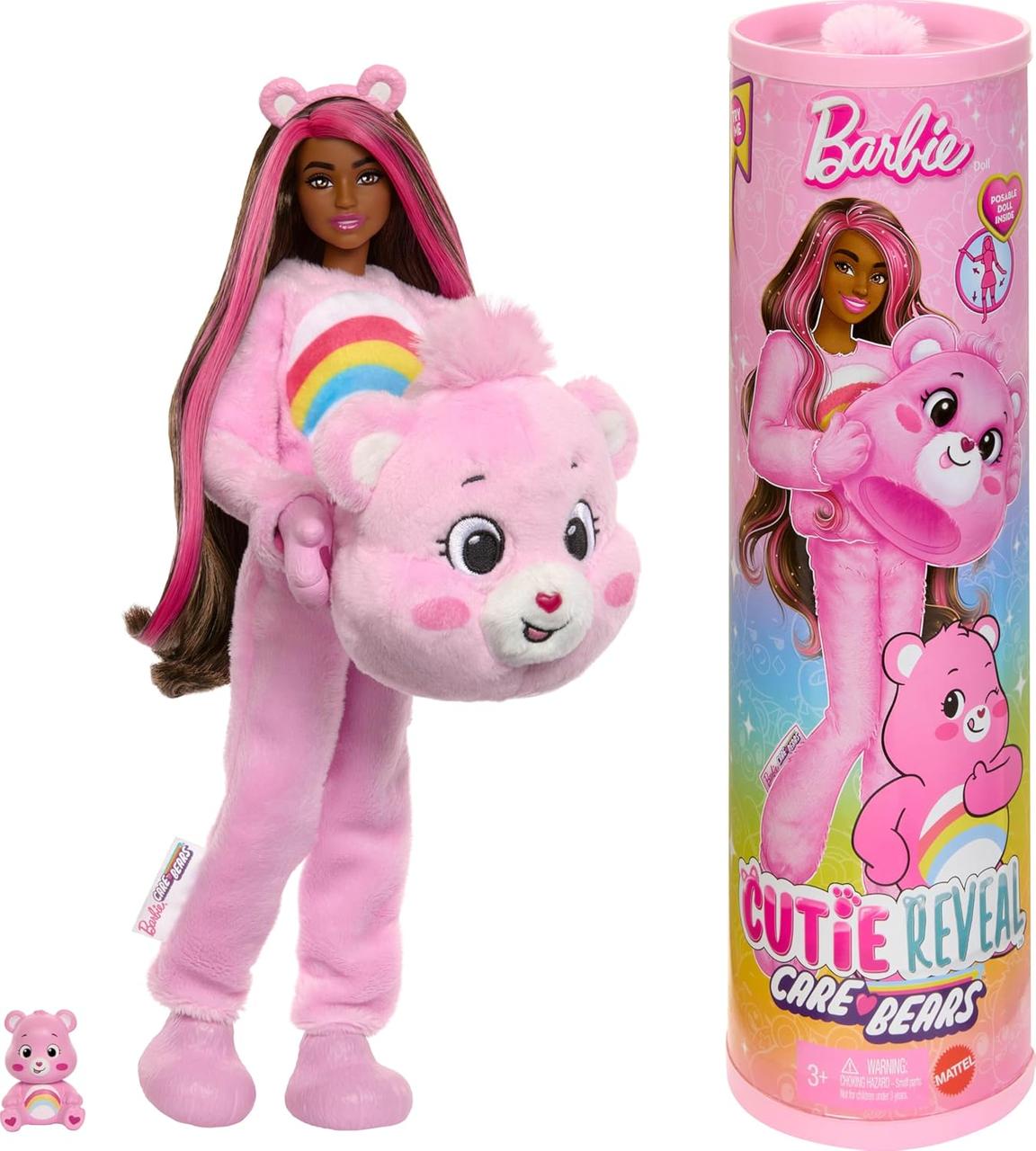 Лялька Барбі "Ведмежі турботи" Ведмідь вболівальник - Barbie Cutie Reveal Doll Care Bears Series JCN95