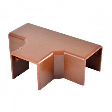 Трійник до кабельного каналу LHD 20х20 (темне дерево), фото 1