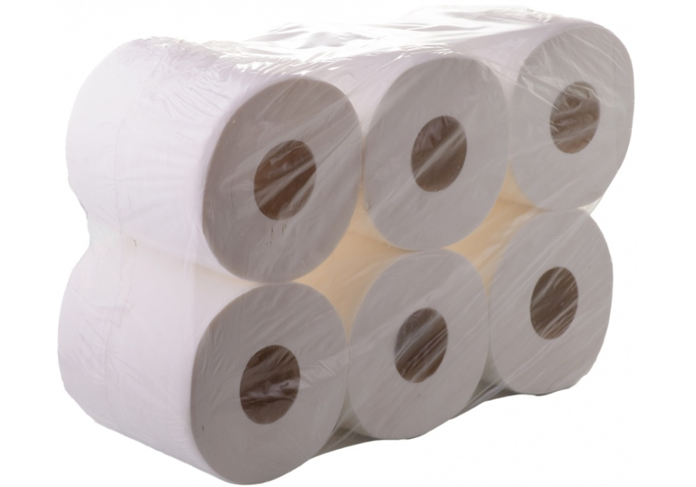 Туал. папір-6рул/50м d=12.5cм 2шар. Z-BEST целюлоза TP009 (з тисненням та перфорацією)