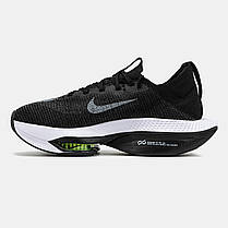Чоловічі Кросівки Nike Air ZoomX Alphafly Next 2 Black / Найк Аїр ЗумХ Альфафлай Некст 2 Чорні з Білим, фото 4