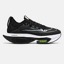 Чоловічі Кросівки Nike Air ZoomX Alphafly Next 2 Black / Найк Аїр ЗумХ Альфафлай Некст 2 Чорні з Білим, фото 3