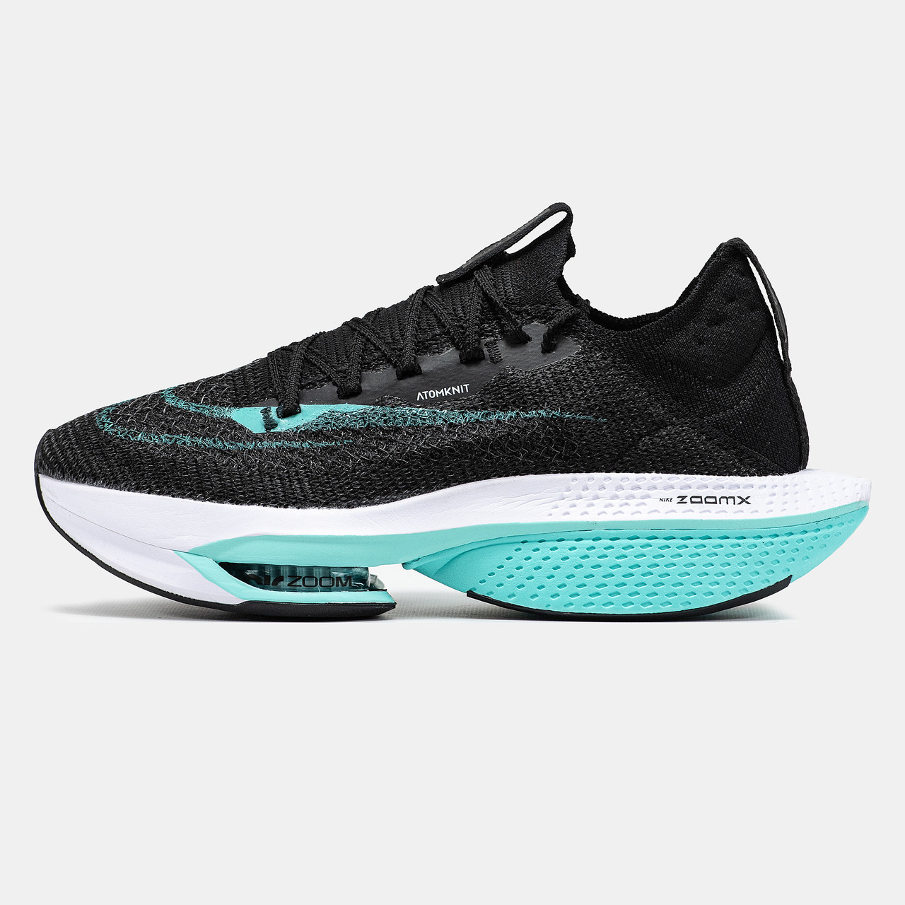 Чоловічі Кросівки Nike Air ZoomX Alphafly Next 2 / Найк Аїр ЗумХ Альфафлай Некст 2 Чорні з Синім та Білим