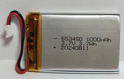Акумулятор Japcell 553450 1000mAh 3.7V Li-pol літій-полімерний з конектором