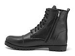 Каптое чоботи з відрізним миском черевики шкіряні зимове чоловіче взуття на хутрі Rosso Avangard Captoe, фото 3