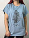 Модна жіноча футболка з принтом батал, фото 7