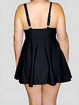 Танкіні із закритою спиною  Fuba 25043 чорний на 48 50 52 54 56 розмір, фото 3