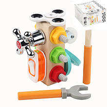 Розвиваюча дерев'яна іграшка "Бізіборд" арт. C 65678