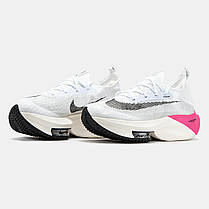Жіночі Кросівки Nike Air ZoomX Alphafly White Pink / Найк Аїр ЗумХ Альфафлай Білі з Рожевим, фото 5