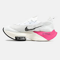 Жіночі Кросівки Nike Air ZoomX Alphafly White Pink / Найк Аїр ЗумХ Альфафлай Білі з Рожевим, фото 4
