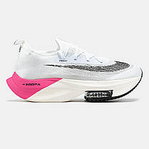 Жіночі Кросівки Nike Air ZoomX Alphafly White Pink / Найк Аїр ЗумХ Альфафлай Білі з Рожевим, фото 3
