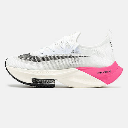 Жіночі Кросівки Nike Air ZoomX Alphafly White Pink / Найк Аїр ЗумХ Альфафлай Білі з Рожевим, фото 1