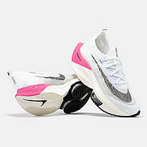 Жіночі Кросівки Nike Air ZoomX Alphafly White Pink / Найк Аїр ЗумХ Альфафлай Білі з Рожевим, фото 6
