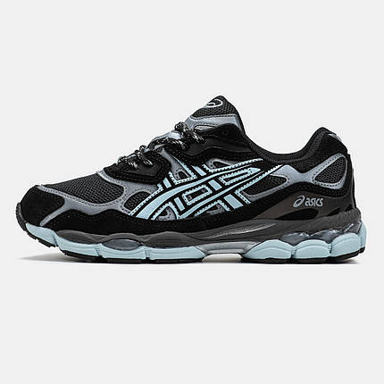 Чоловічі Кросівки Asics Gel-NYC Black Blue / Асікс Гел-НІС Чорні з Блакитним, фото 1