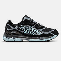 Чоловічі Кросівки Asics Gel-NYC Black Blue / Асікс Гел-НІС Чорні з Блакитним, фото 3