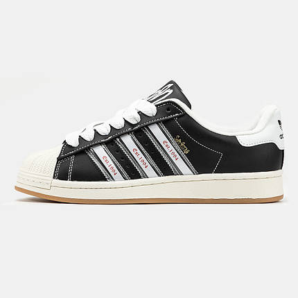Кросівки Adidas Superstar x Korn Black Beige / Адідас Суперстар Корн Чорні з Бежевим, фото 1