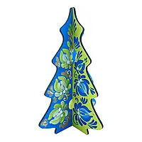 Крафтова іграшка новорічна розписне дерево