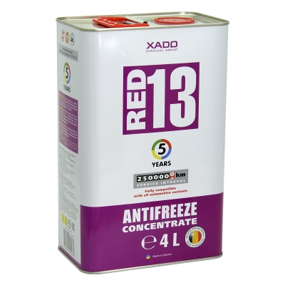 Антифриз для двигуна XADO Antifreeze Red 13 Концентрат - 4л., фото 1