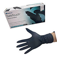 Рукавички нітрилові чорні розмір S 6.5,100 шт