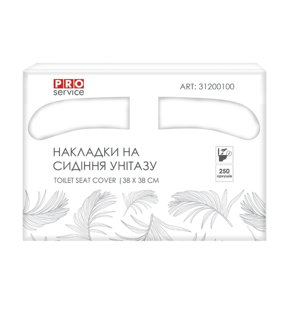 Накладки-PRO-31200105 скл. 1/2 д/унітазу 250шт білі