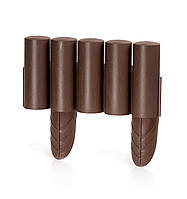 Декоративный трубчатый палисад из полипропилена для ограждения клумб и газона, Prosperplast PALISADA, 2,4 м