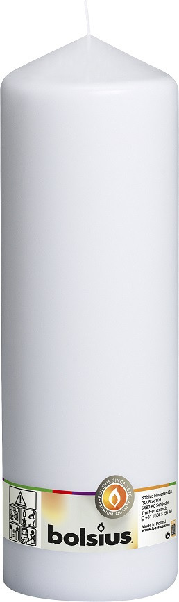 Свічка циліндр біла 30 см (100/300-090Б)