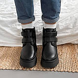 Натуральні шкіряні уггі на липучках, фото 6