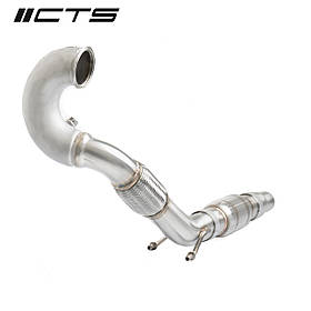 Даунпайп із спортивним каталізатором CTS TURBO MQB FWD (MK7/MK7.5 GOLF, GTI, GLI, A3 FWD)