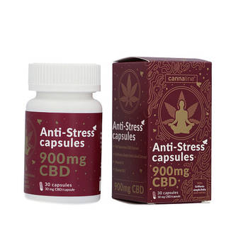 🌿 Капсули Cannaline ANTI-STRESS CBD - повний спектр 900 мг CBD