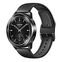 Безель металевий для годинника Xiaomi Watch S3/S4 Automatic Topic Recognition Black + захисне скло, фото 3